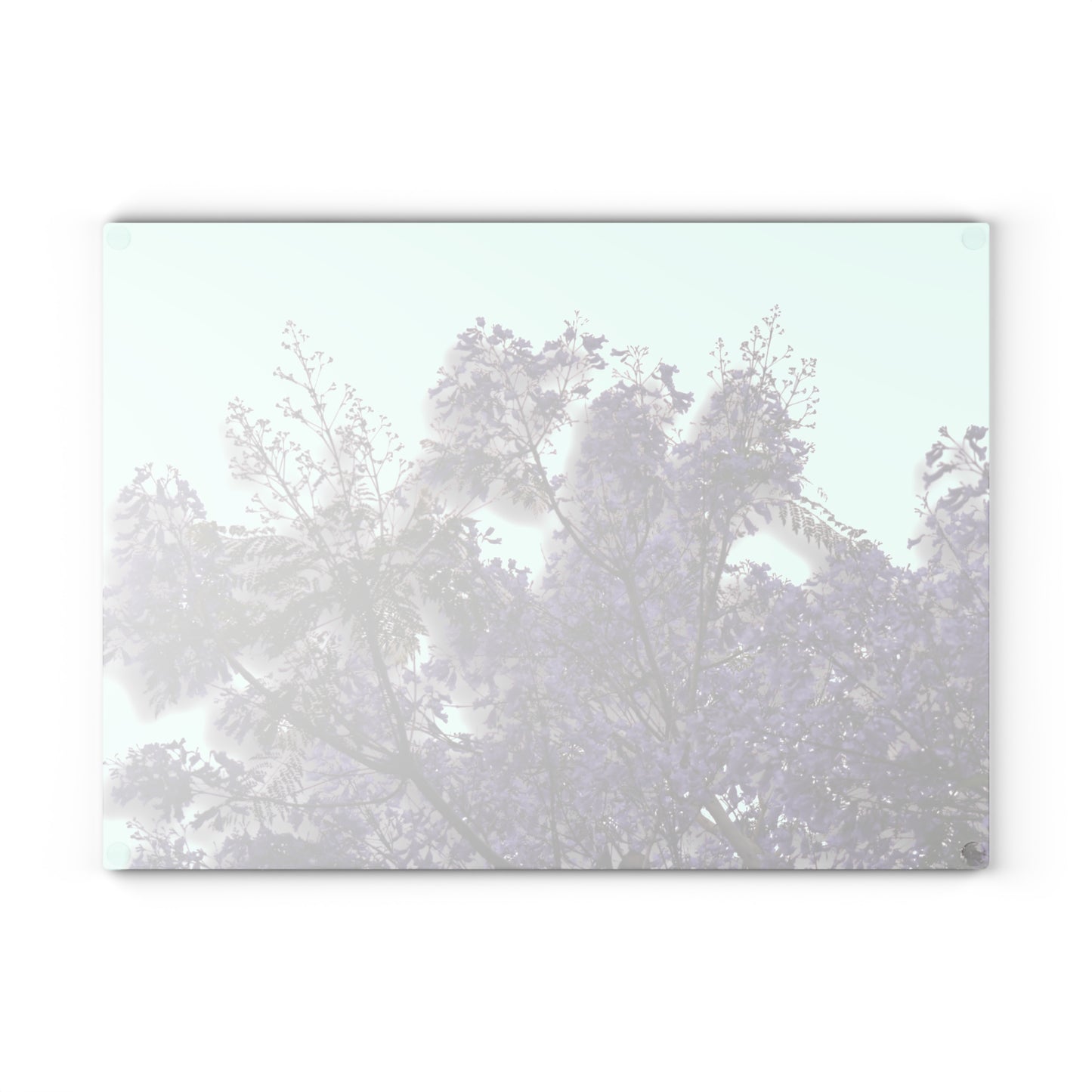 Jacarandas [Glass Cutting Board]