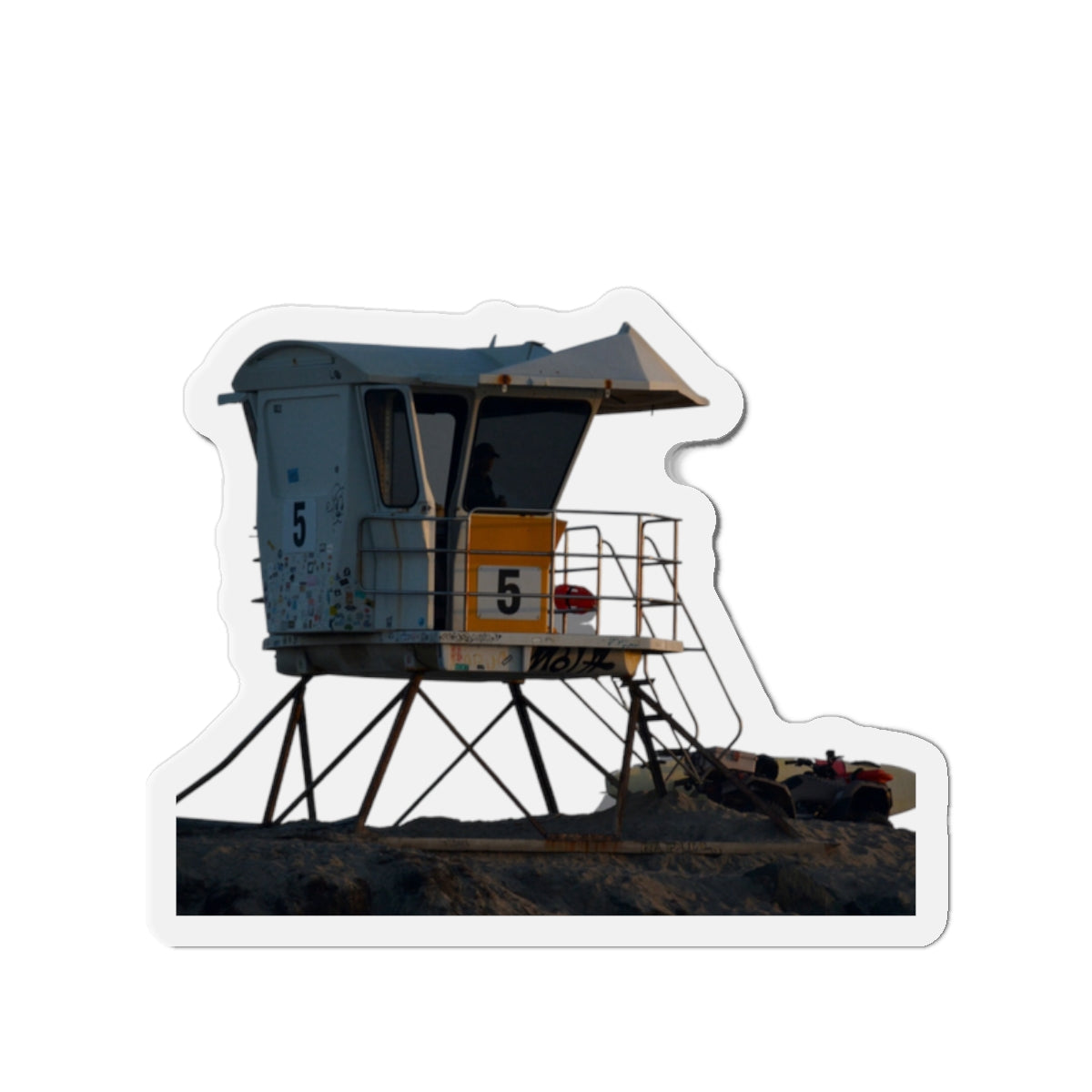 Lifeguard Tower 5 [Die-Cut Magnets]