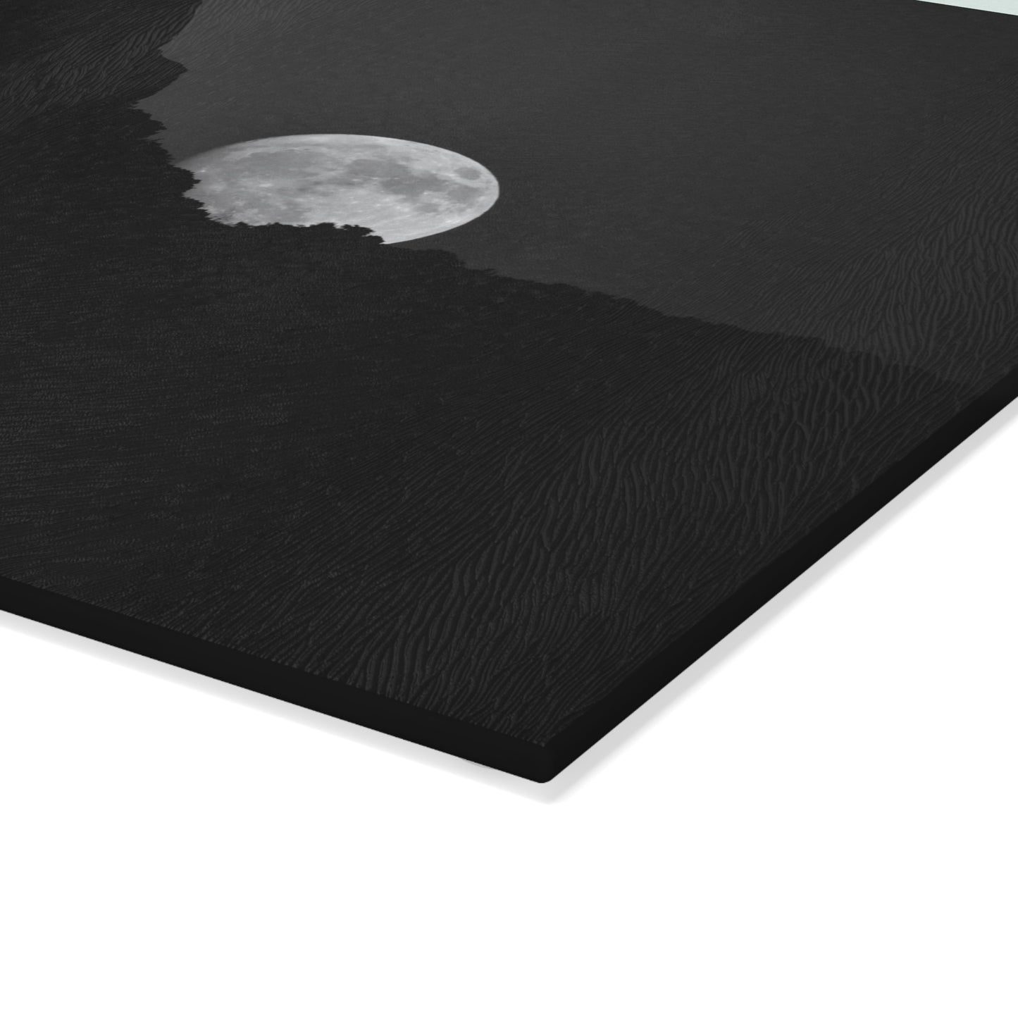 Moon Over Alpine [Glass Cutting Board]