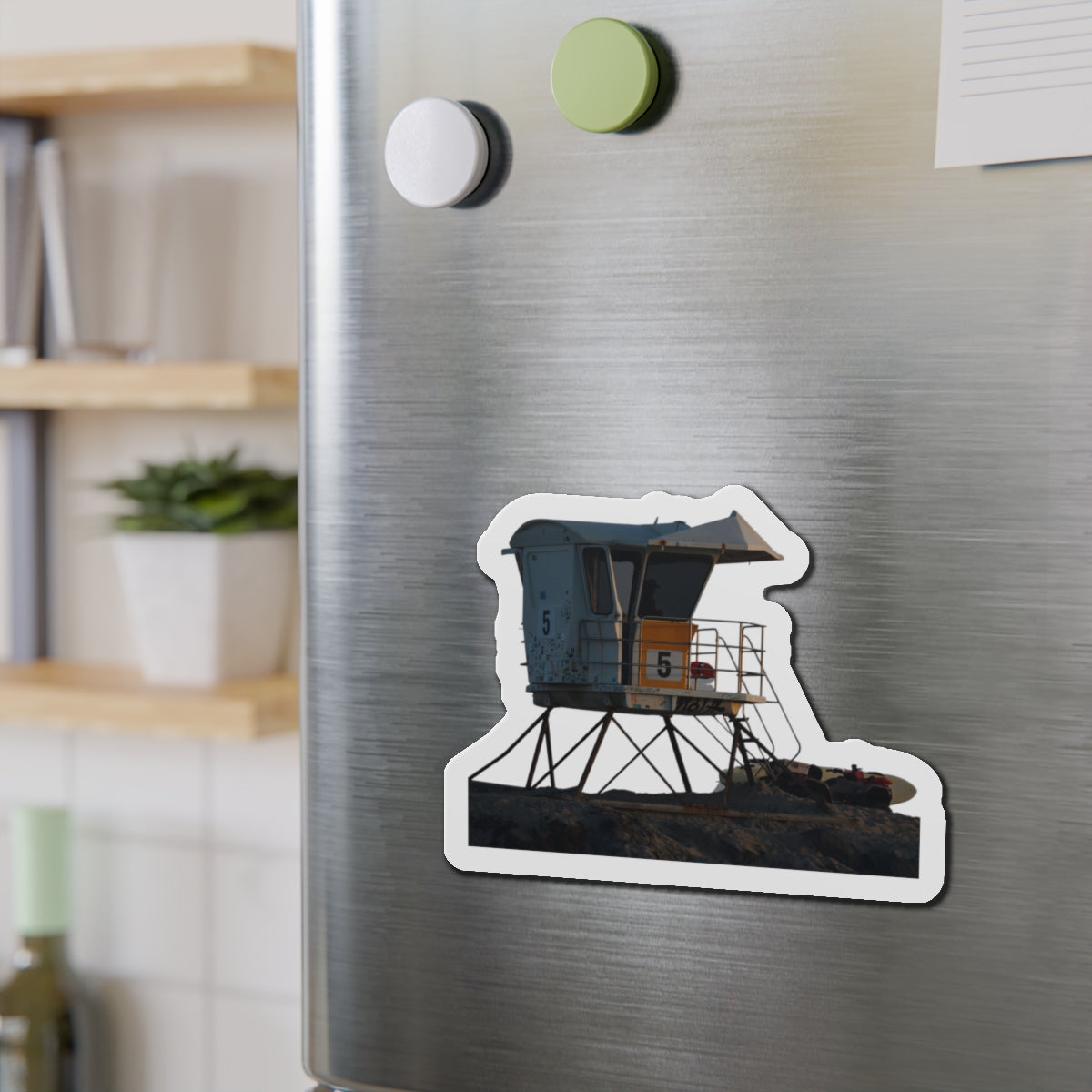 Lifeguard Tower 5 [Die-Cut Magnets]