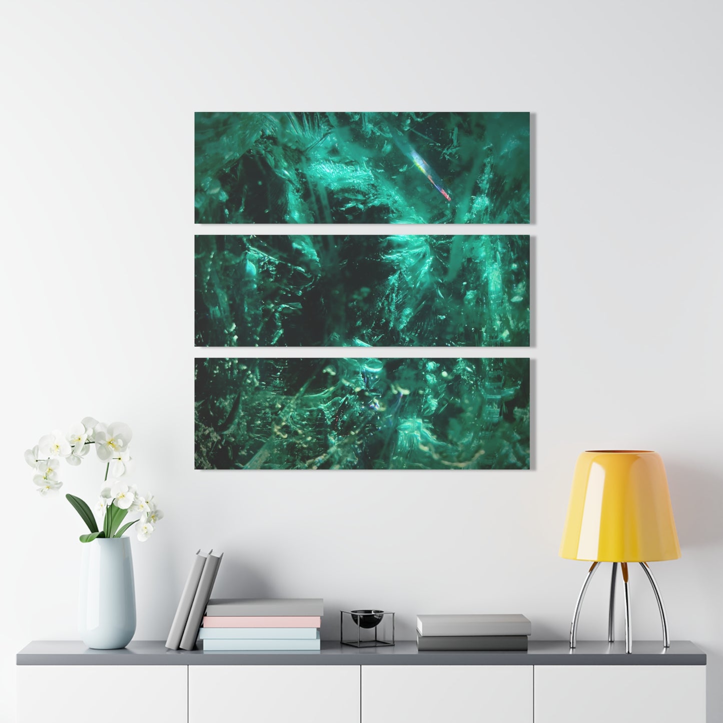 Green Gem [Acrylic Triptych Print]