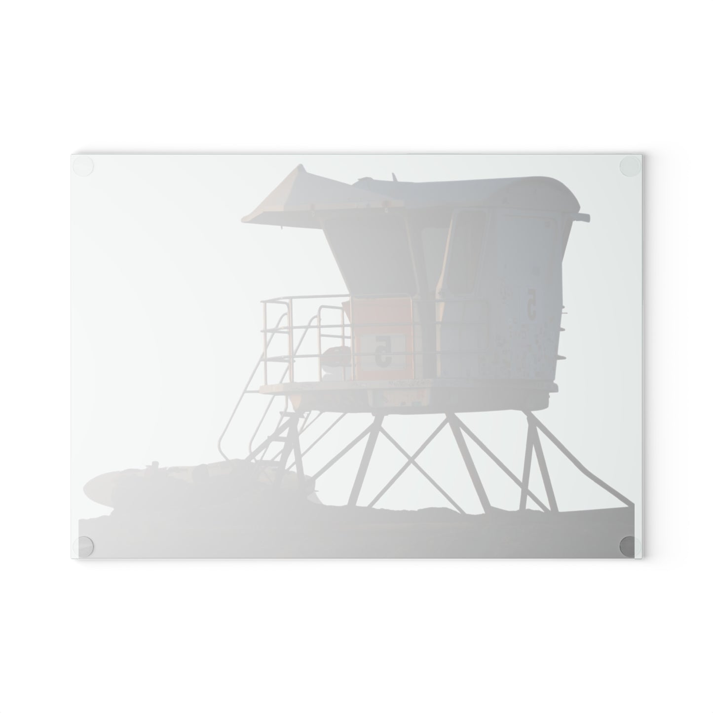 Lifeguard Tower 5 [Glass Cutting Board]