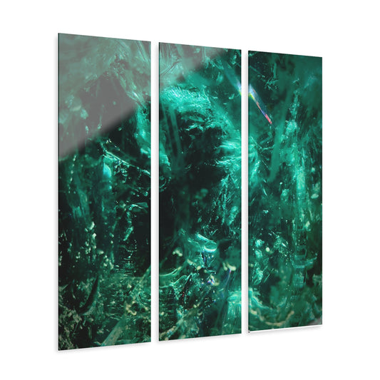Green Gem [Acrylic Triptych Print]