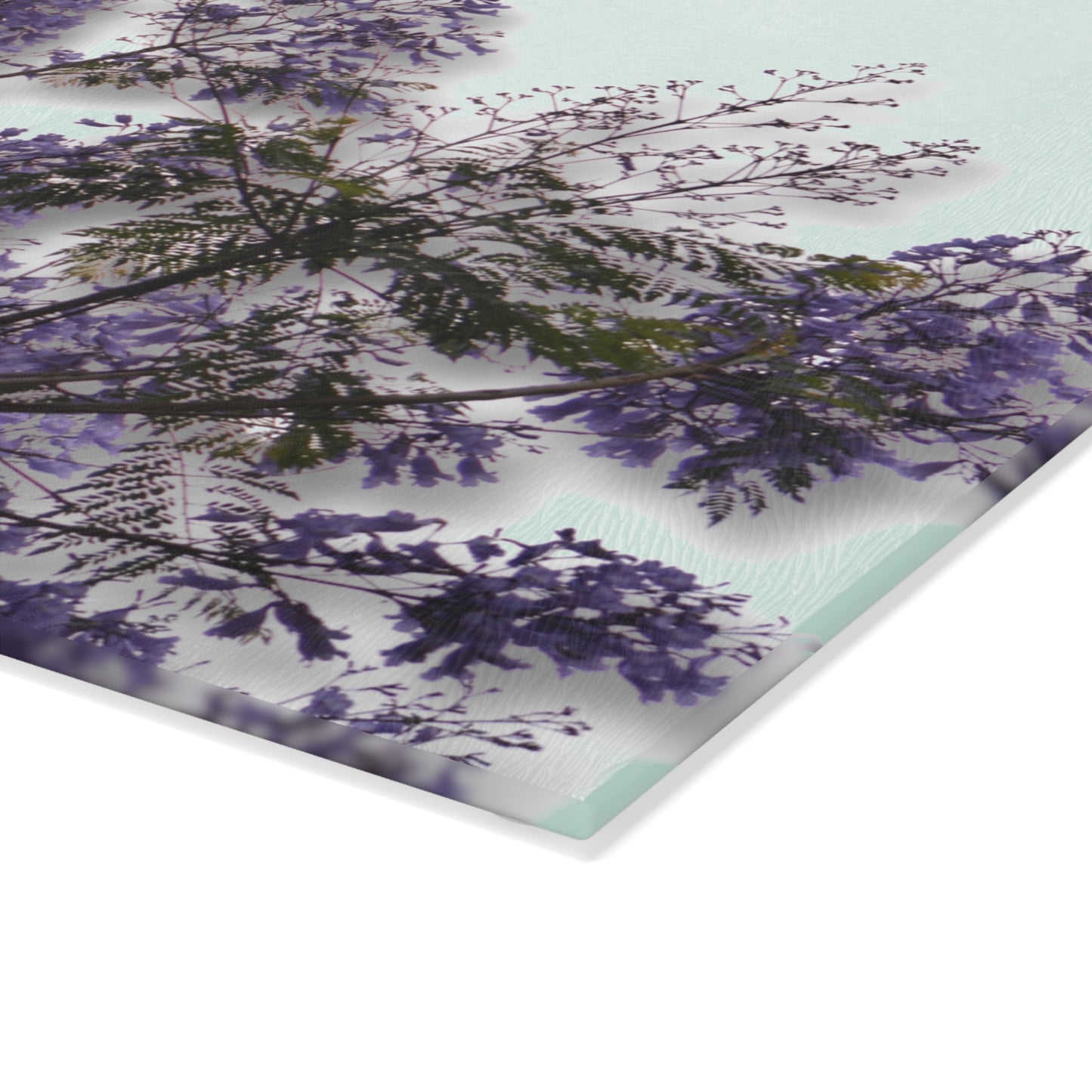 Jacarandas [Glass Cutting Board]