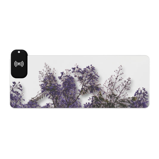 Jacarandas [LED Gaming Mouse Pad, Wireless Charging]