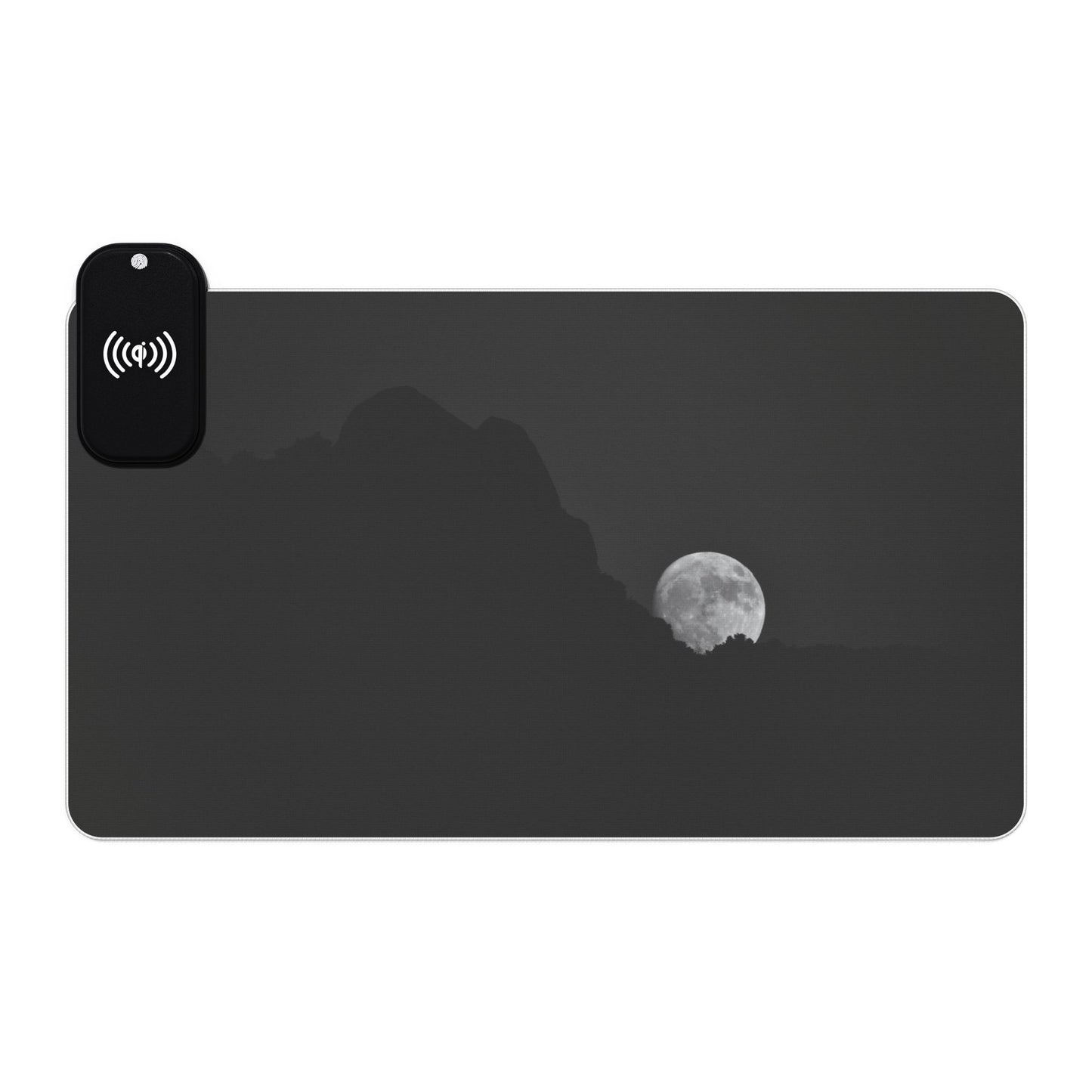 Moon Over Alpine [LED Gaming Mouse Pad, Wireless Charging]