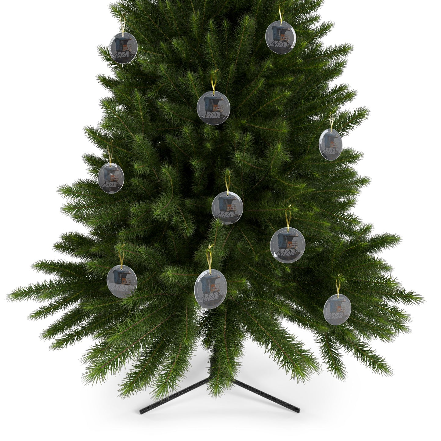 Lifeguard Tower 5 [Glass Ornament]