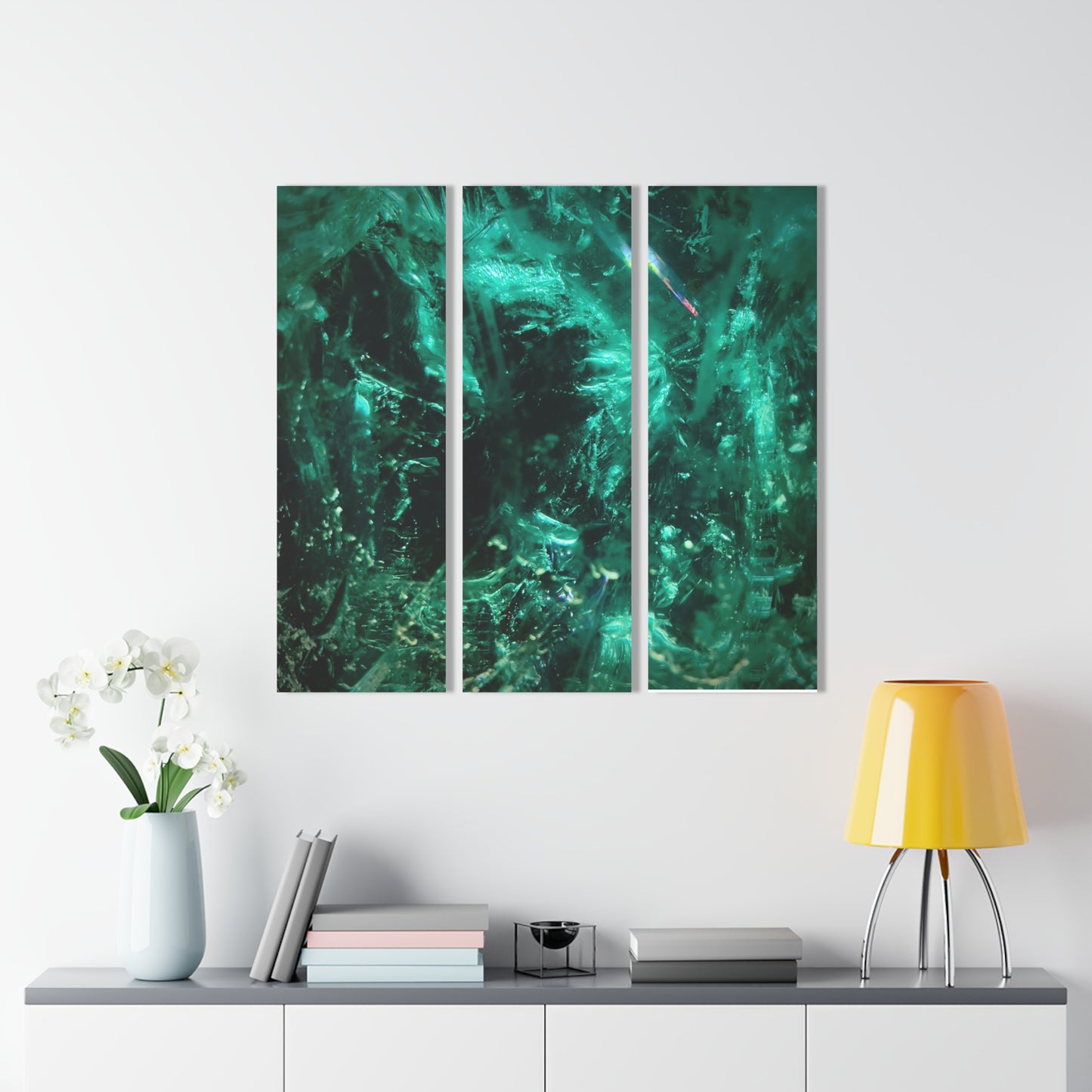 Green Gem [Acrylic Triptych Print]