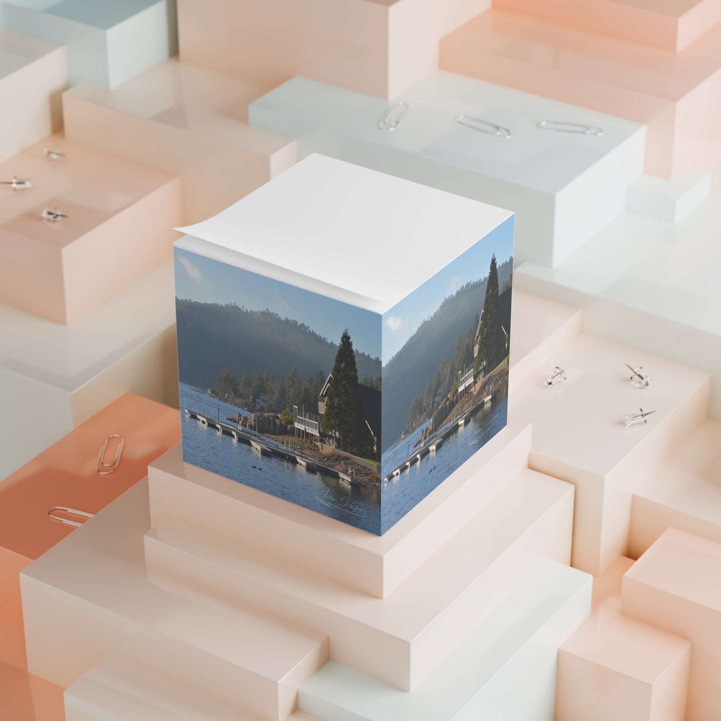 Postcards from Big Bear [Note Cube]