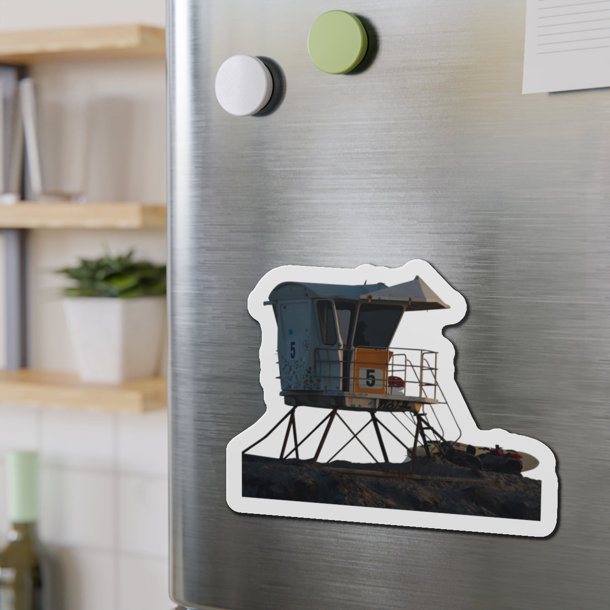 Lifeguard Tower 5 [Die-Cut Magnets]