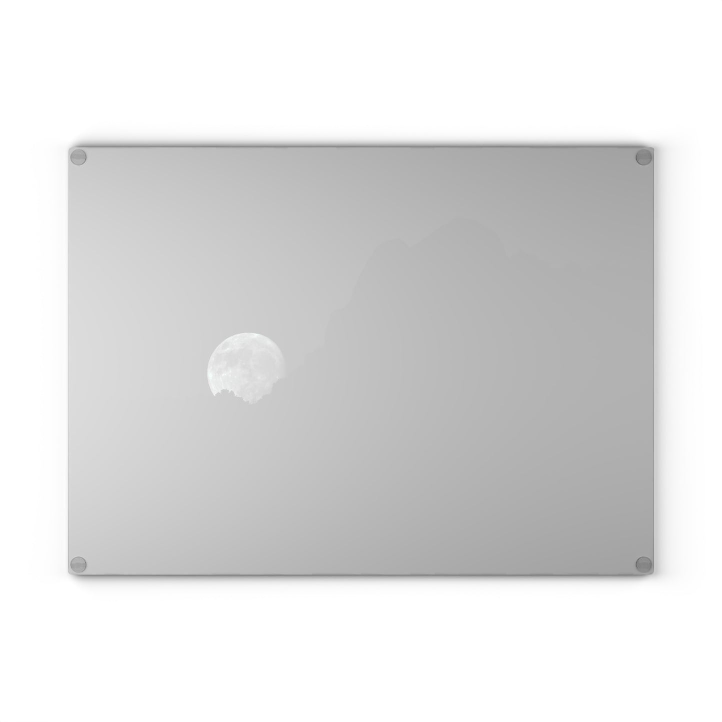 Moon Over Alpine [Glass Cutting Board]