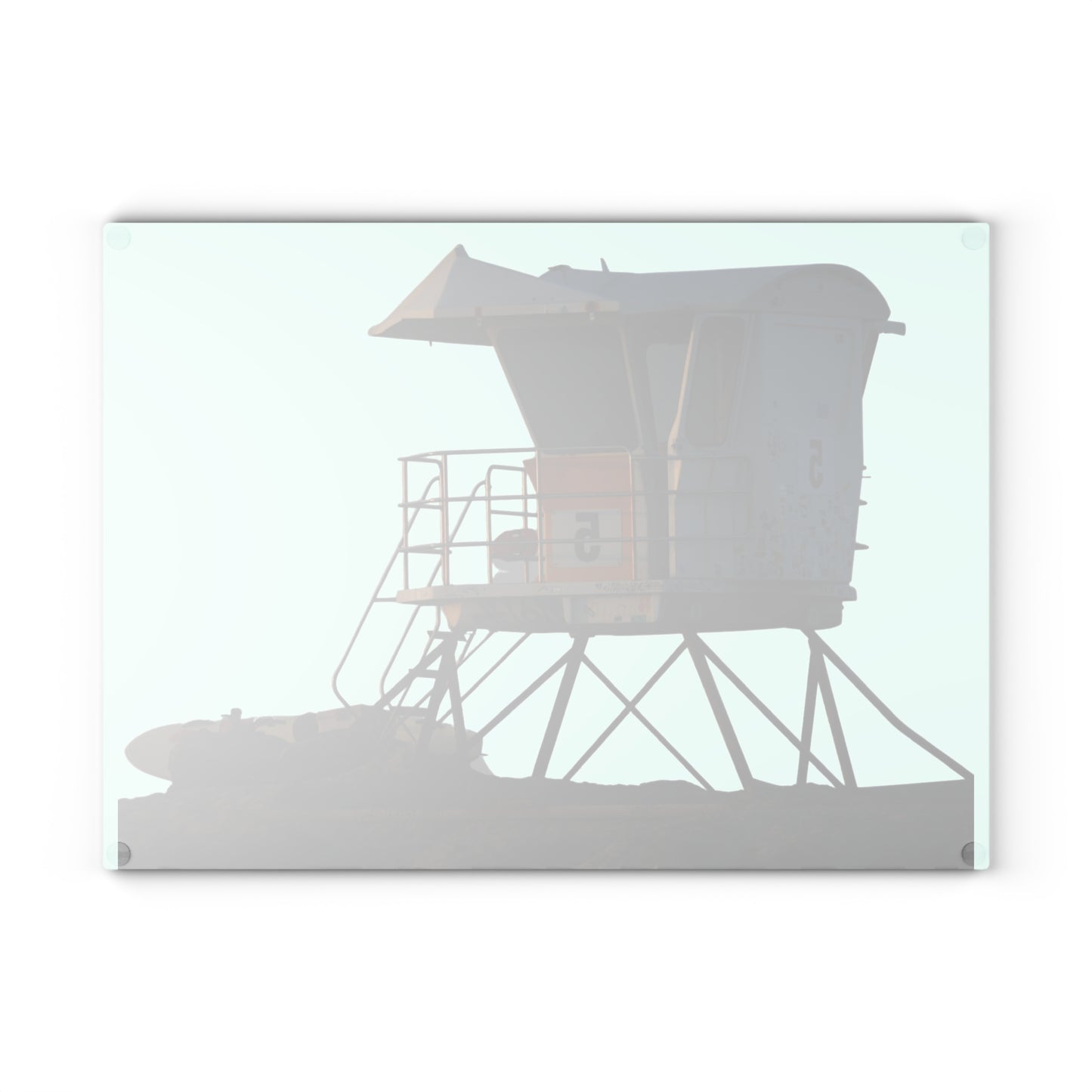 Lifeguard Tower 5 [Glass Cutting Board]