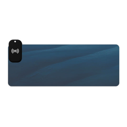 A Perfect Blue [LED Gaming Mouse Pad, Wireless Charging]