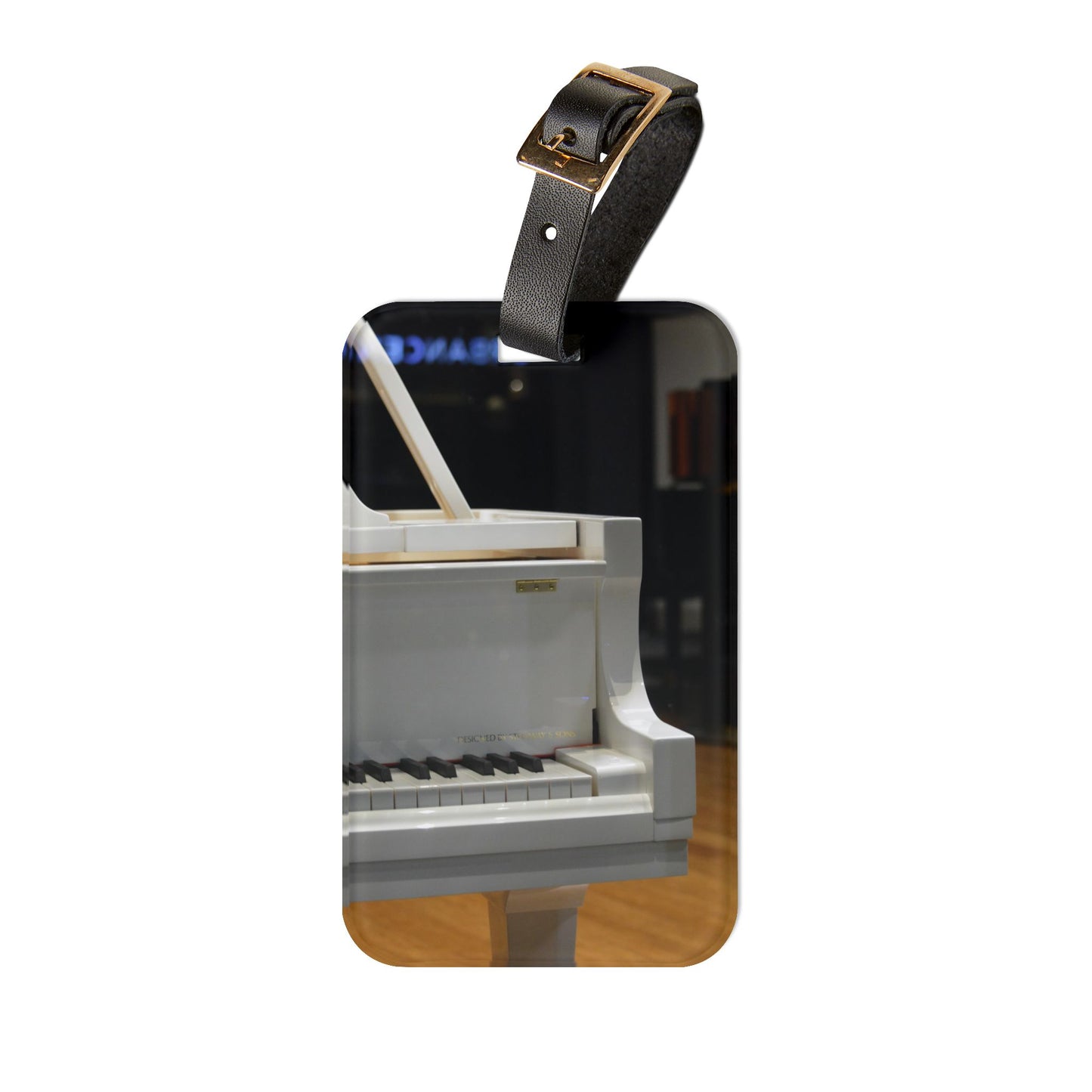 White Piano [Luggage Tag]