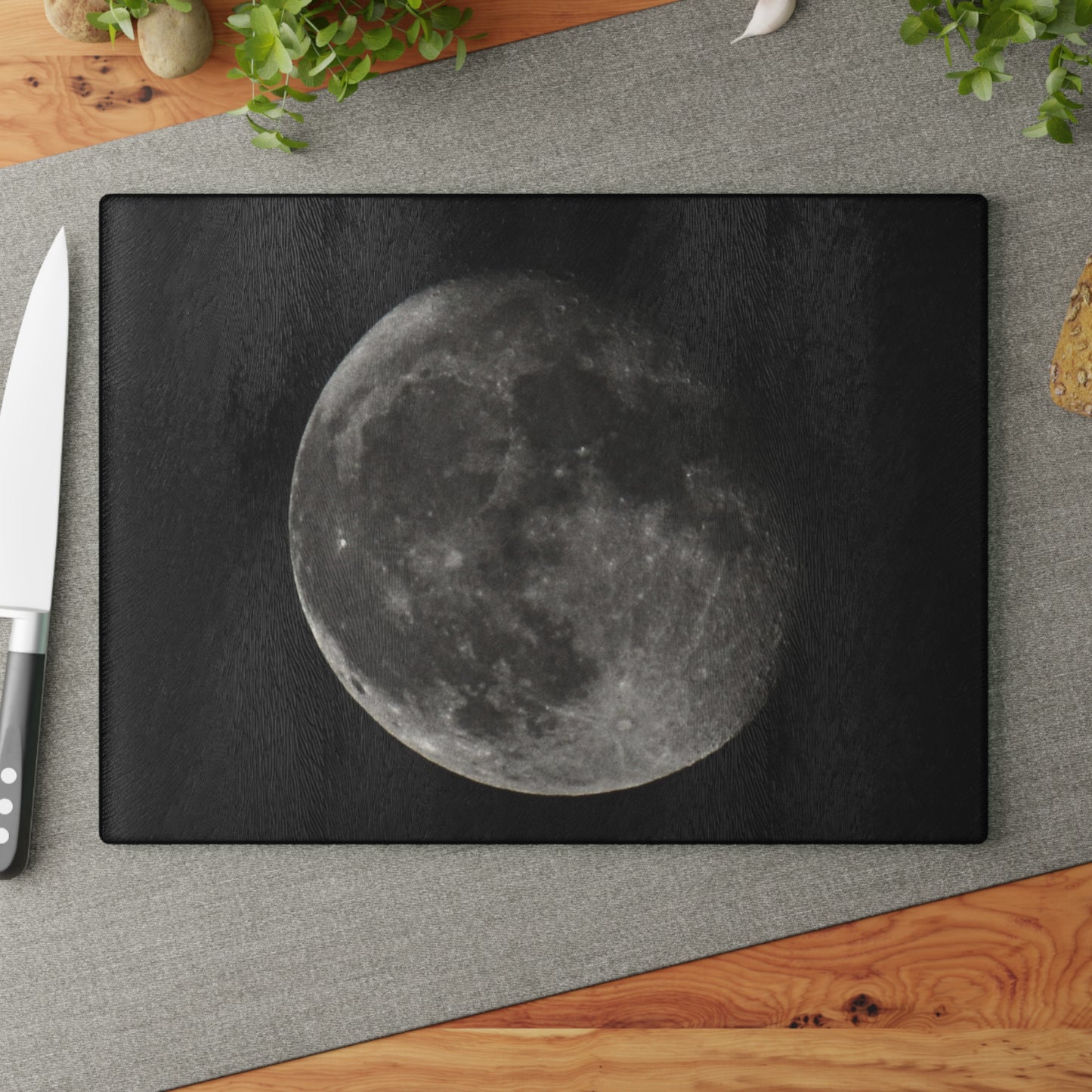 Moon [Glass Cutting Board]