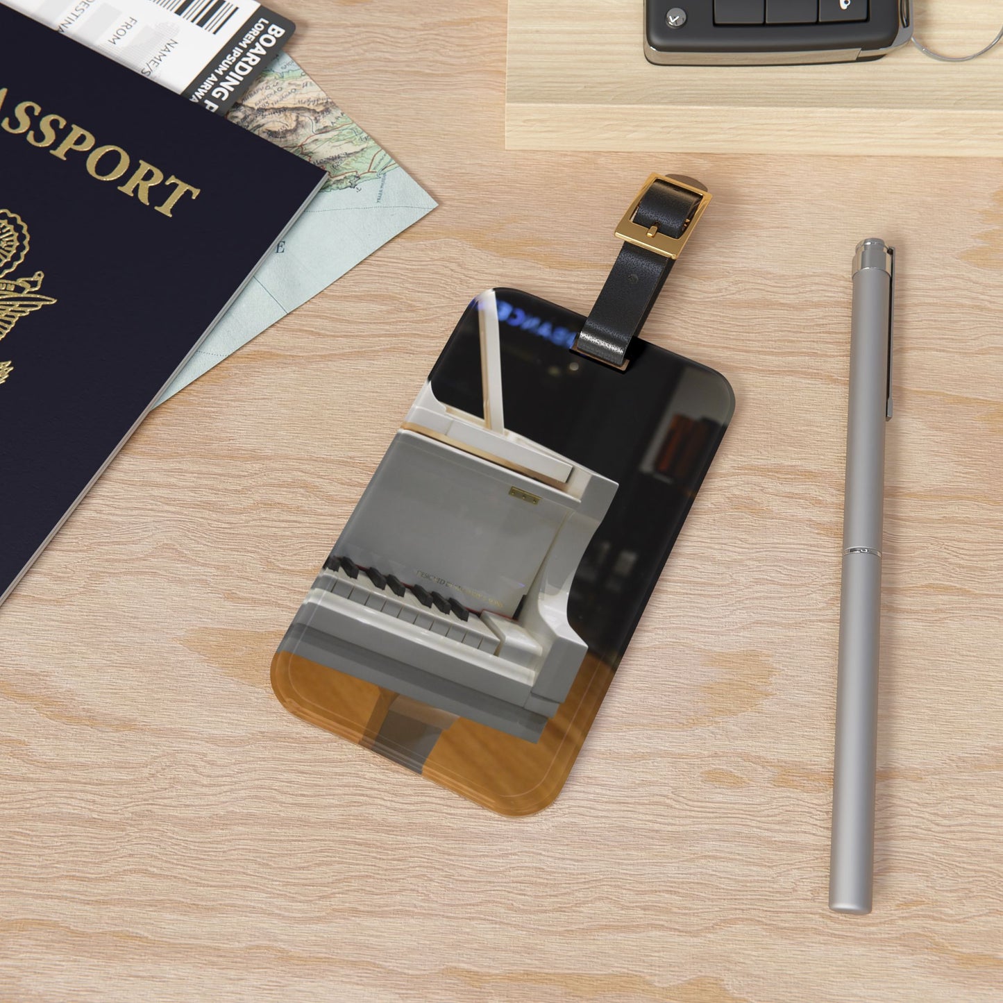 White Piano [Luggage Tag]