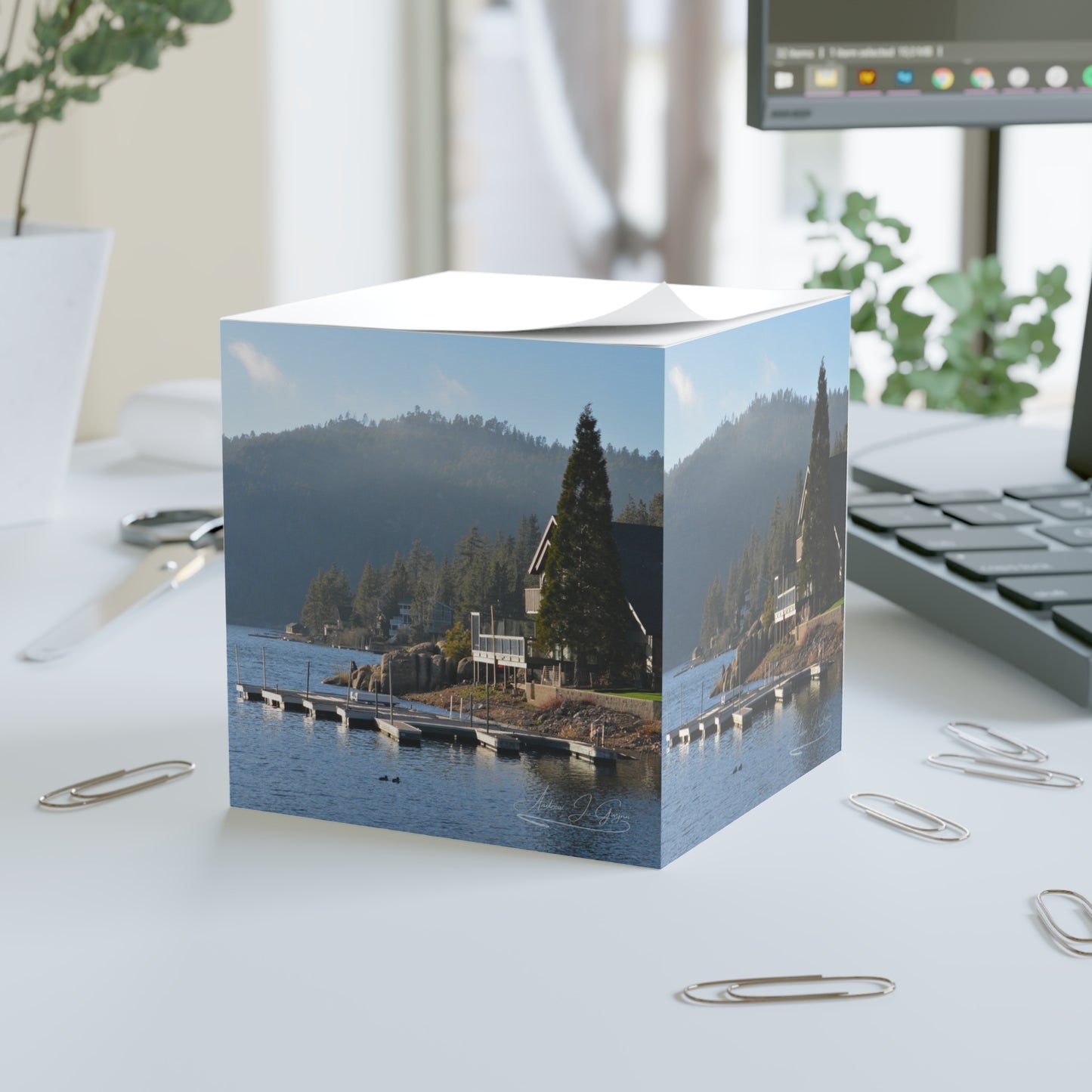 Postcards from Big Bear [Note Cube]